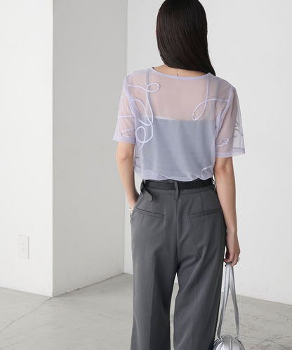 forksy. 薄紗短袖Tee - Image 49