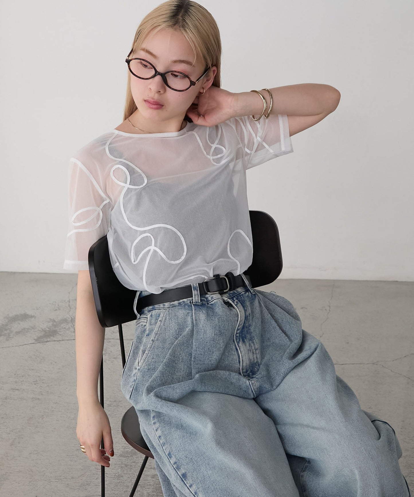 forksy. 薄紗短袖Tee - Image 5