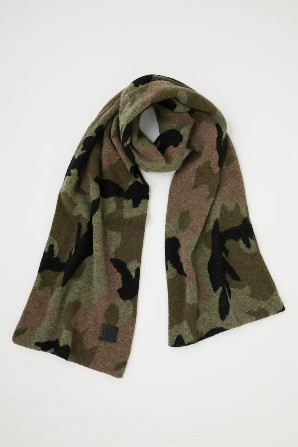 MOUSSY 針織圍巾[豹紋/迷彩]