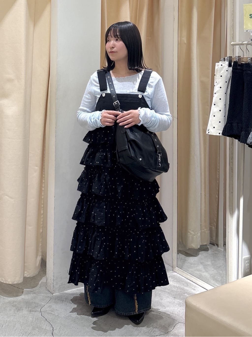 w closet 荷葉邊多層吊帶裙 - Image 85