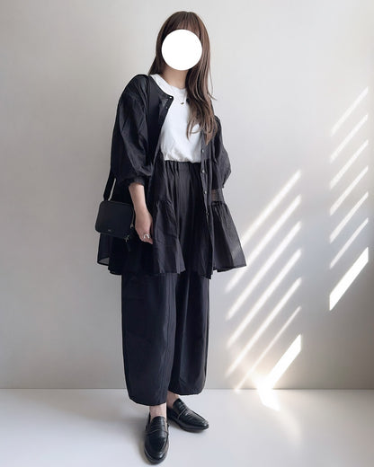 必入手‼️3 way balloon sleeve sheer shirt