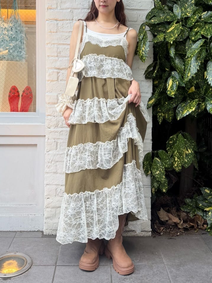 w closet lace 層疊吊帶ops - Image 29