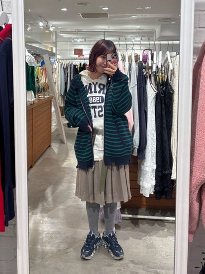 CIAOPANIC Ruffle邊帽Double Zip Knit Hoodie - Image 52