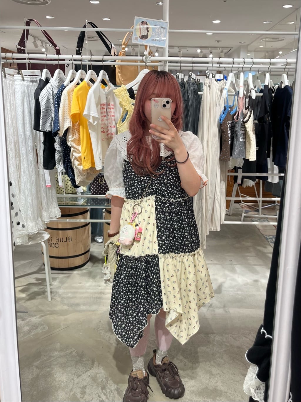 CIAOPANIC Flower patchwork camisole tunic dress - Image 48