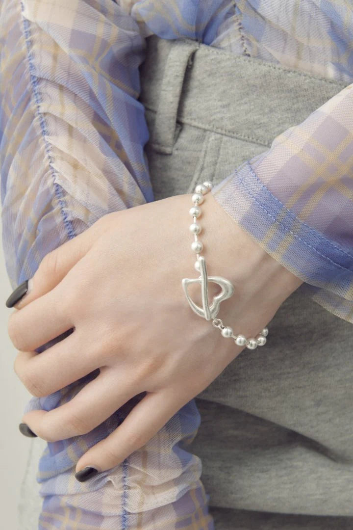 GOLDY Heart Ball Chain Bracelet