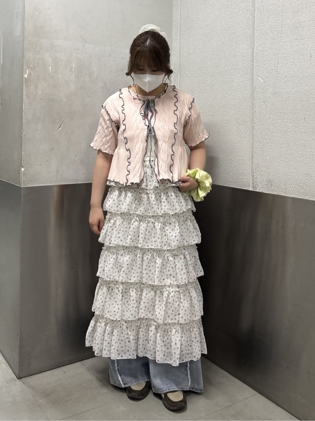 w closet 短袖撞色拼接開襟衫 - Image 33
