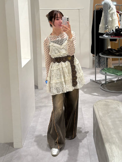 w closet 3D lace mini cami dress - Image 86