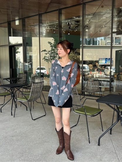 [純色/碎花] Kastane Back Design Waffle Henley Tee - Image 61