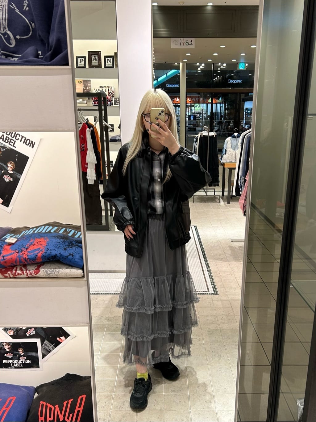 CIAOPANIC 薄紗褶褶蛋糕裙