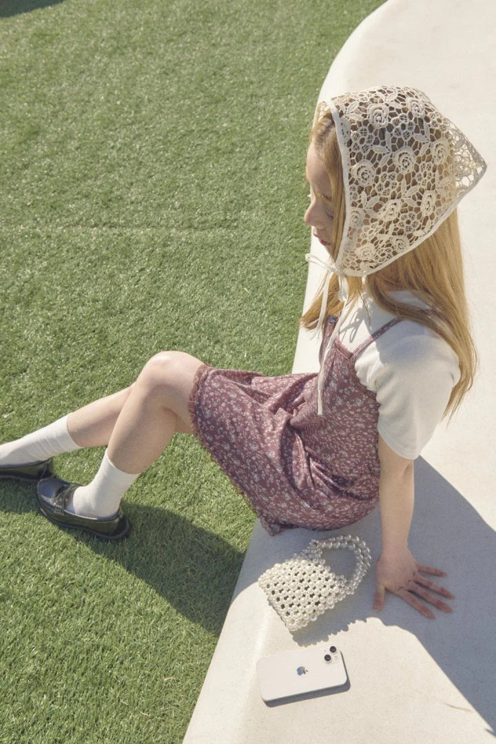 GOLDY 多way刺繡玫瑰三角巾