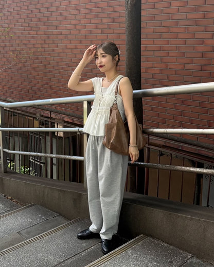 umm. By Discoat 褶褶絲帶sleeveless