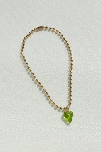 GOLDY Jelly Heart Necklace