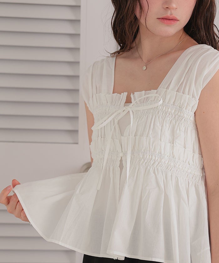 titivate 褶褶絲帶sleeveless - Image 16