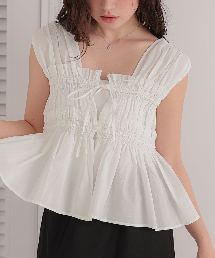 titivate 褶褶絲帶sleeveless - Image 4