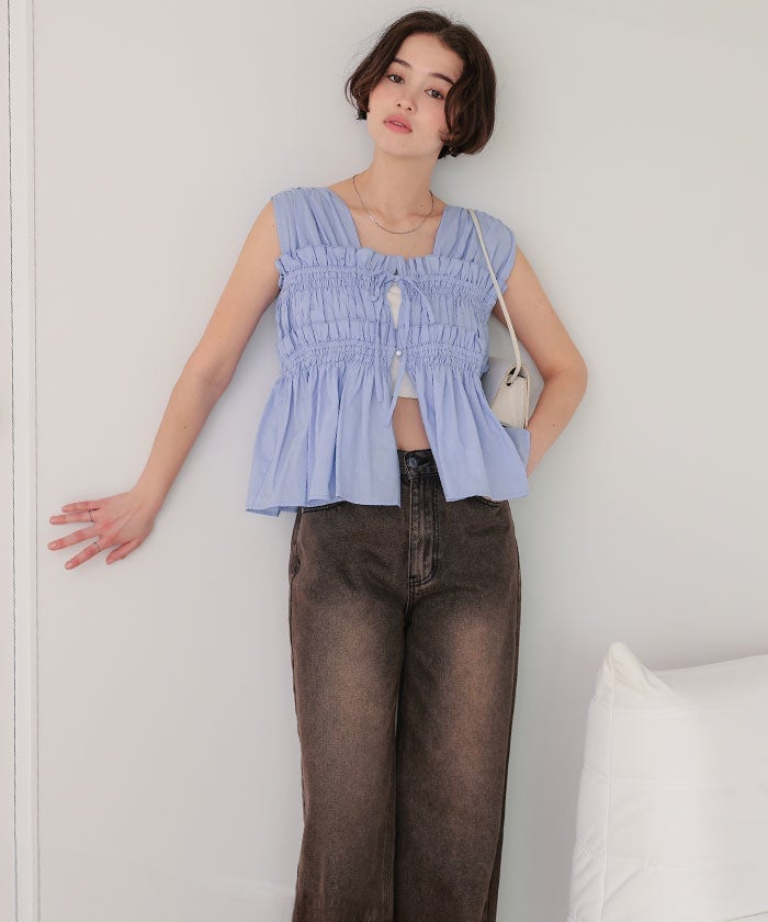 titivate 褶褶絲帶sleeveless - Image 8
