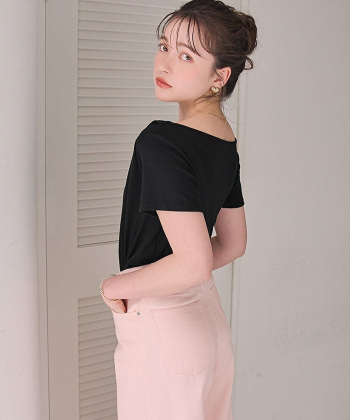 titivate 露肩半袖Lace拼接Tee - Image 8