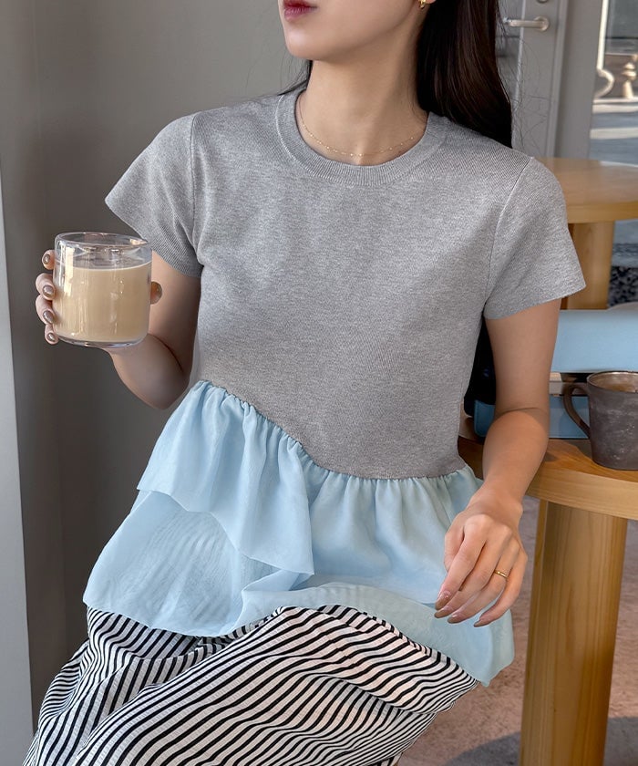 titivate knit peplum tops - Image 1