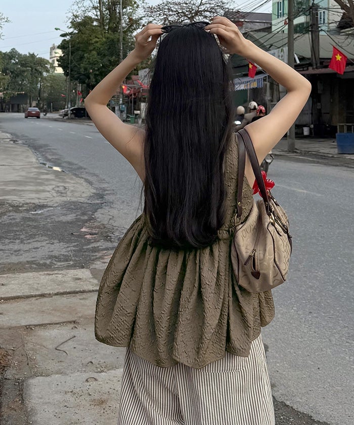 titivate volume peplum top - Image 15