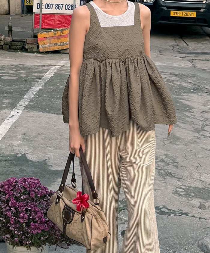 titivate volume peplum top - Image 16