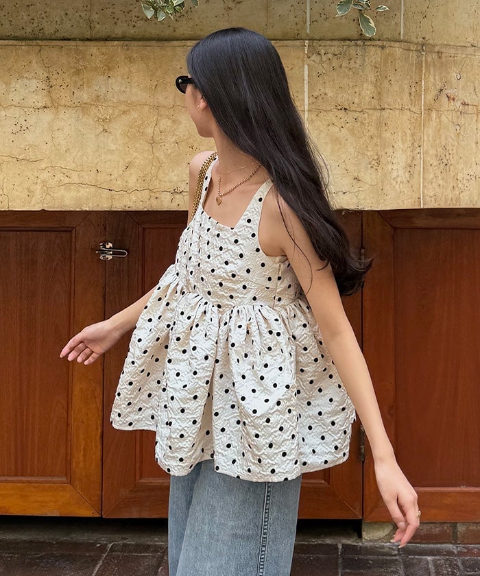 titivate volume peplum top - Image 4