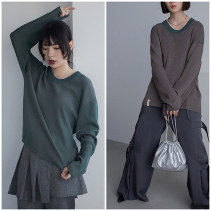 Vacancy 雙面可穿羅紋上衣