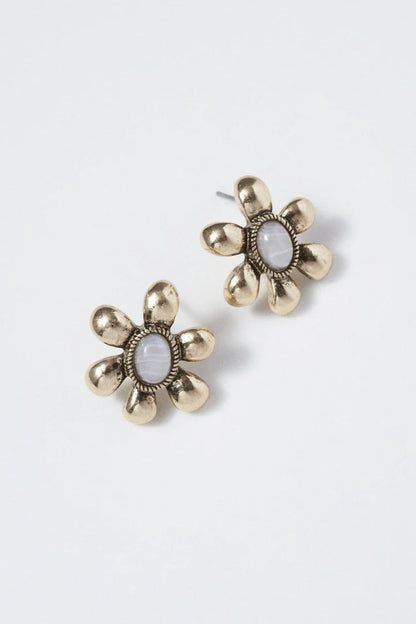 GOLDY Vintage flower Earrings