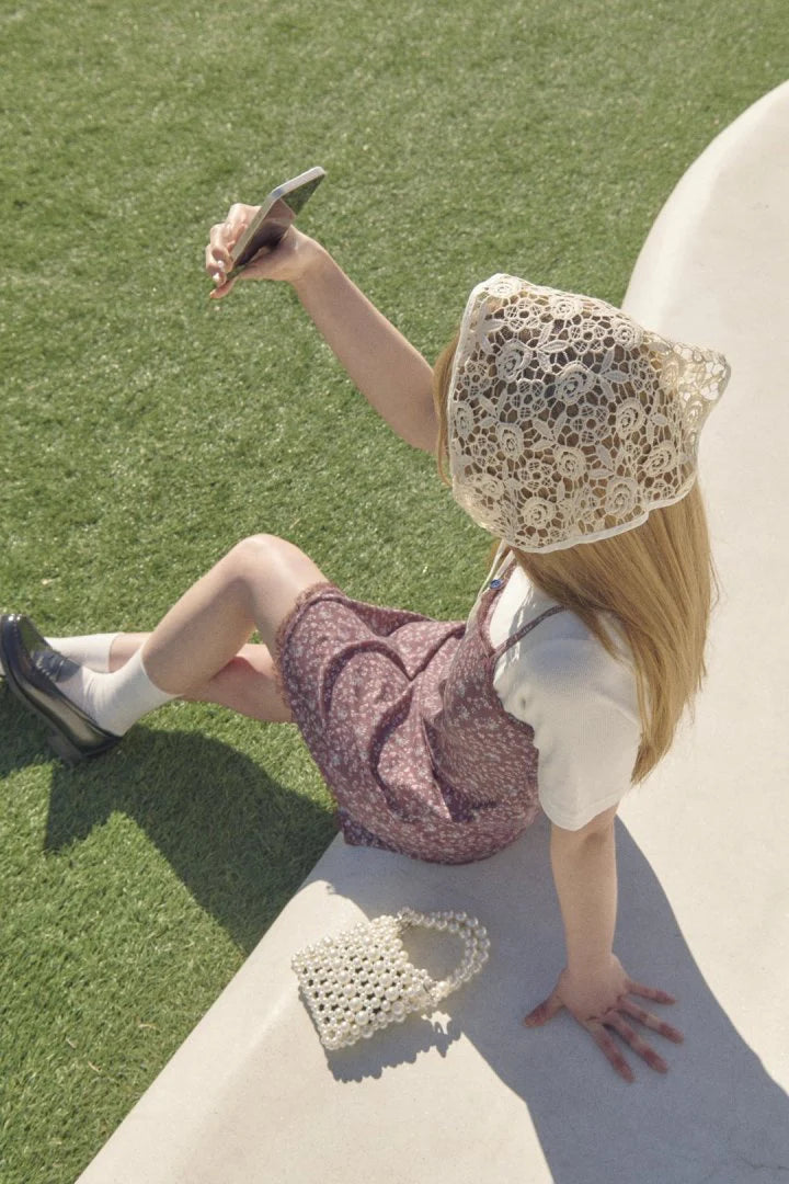 GOLDY 多way刺繡玫瑰三角巾