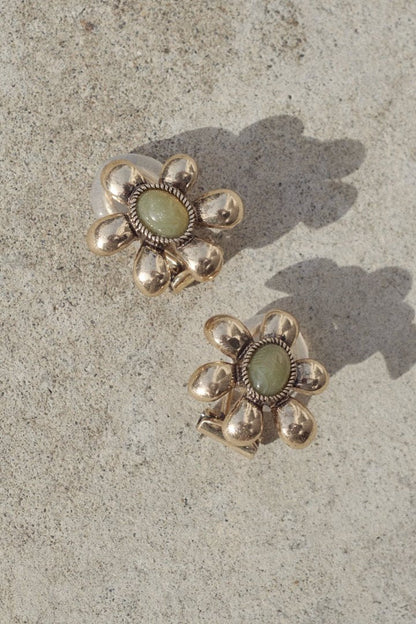 GOLDY Vintage flower Earrings