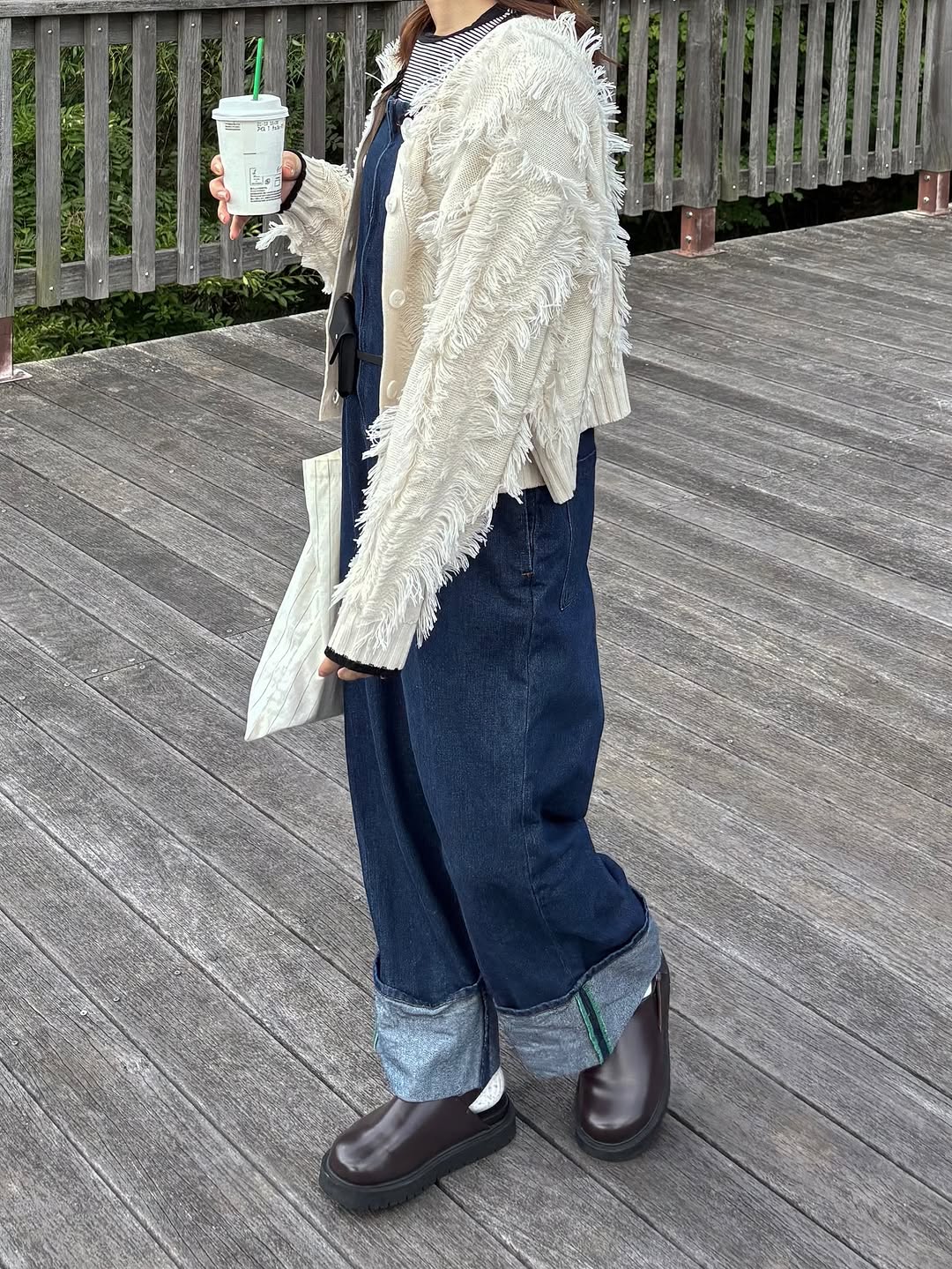 forksy. Fringe Knit Cardigan