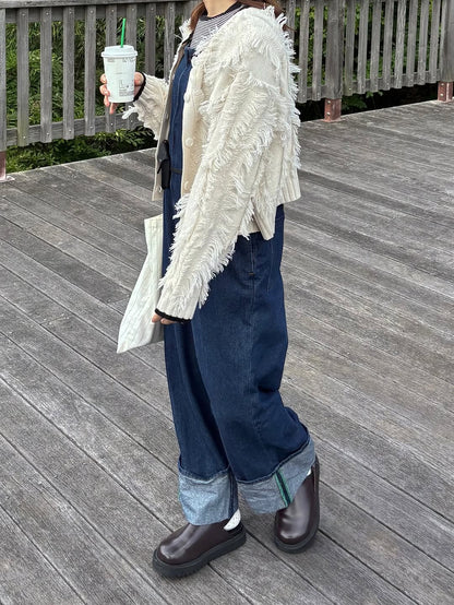 forksy. Fringe Knit Cardigan