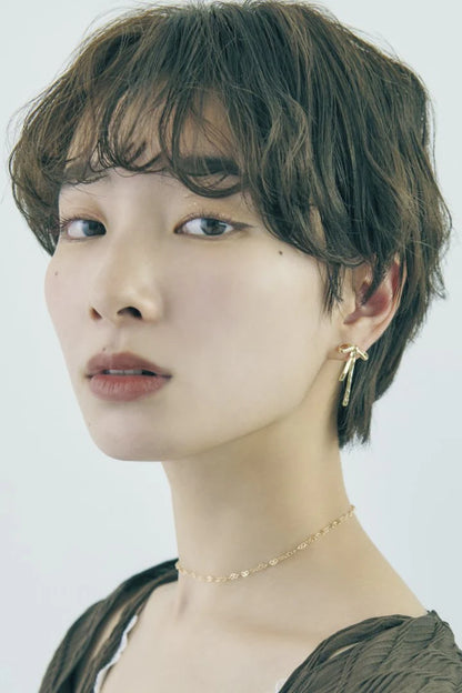 GOLDY slim Ribbon Earrings