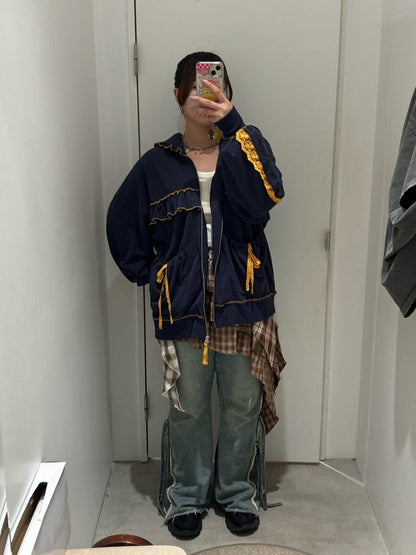 CIAOPANIC 高腰喇叭牛仔褲with ribbon