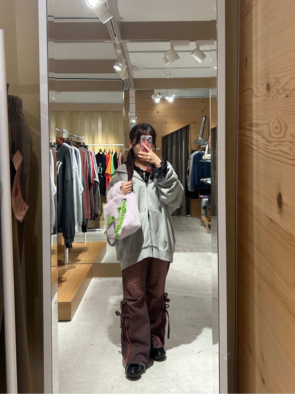 CIAOPANIC 高腰喇叭牛仔褲with ribbon