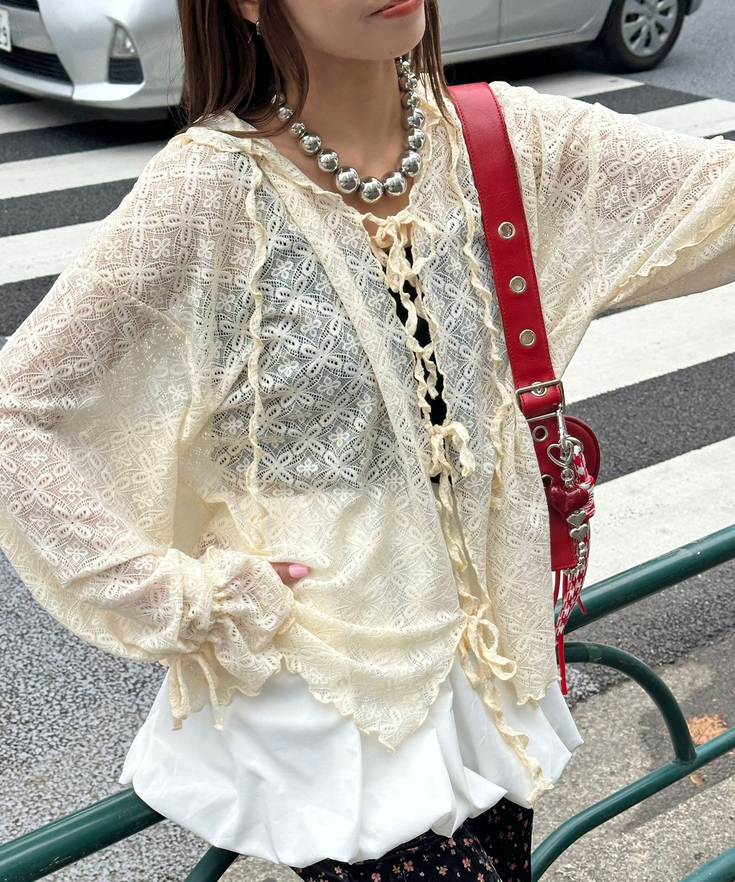 [Layer正] CIAOPANIC Lace Mellow Hoodie Tops