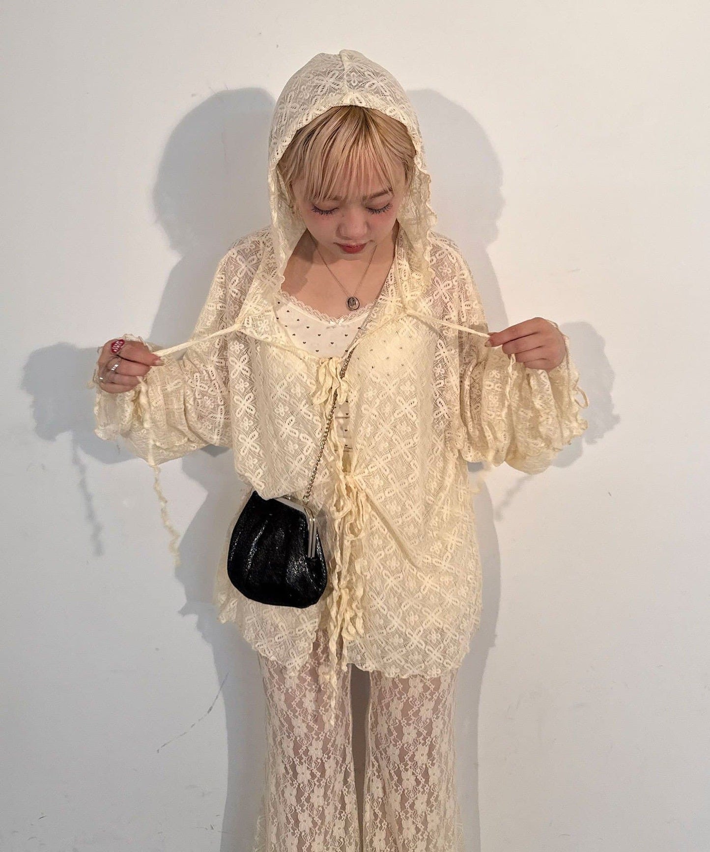 [Layer正] CIAOPANIC Lace Mellow Hoodie Tops