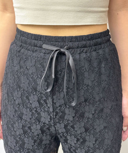 CIAOPANIC Lace Flare Layered Ruffle Pants