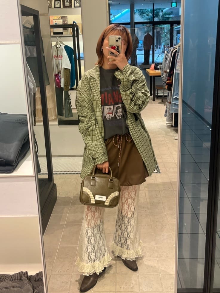 CIAOPANIC Lace Flare Layered Ruffle Pants