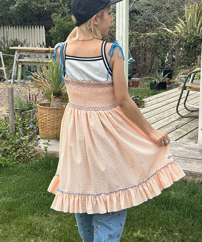 HELLO.SANFRANCISCO 2WAY shirred tunic bare dress