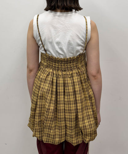 CIAOPANIC 荷葉邊格紋氣球ops