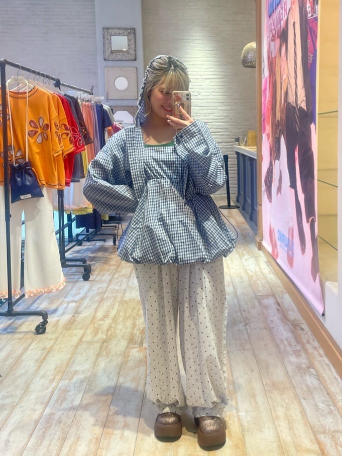 CIAOPANIC Dot curved sweatpants