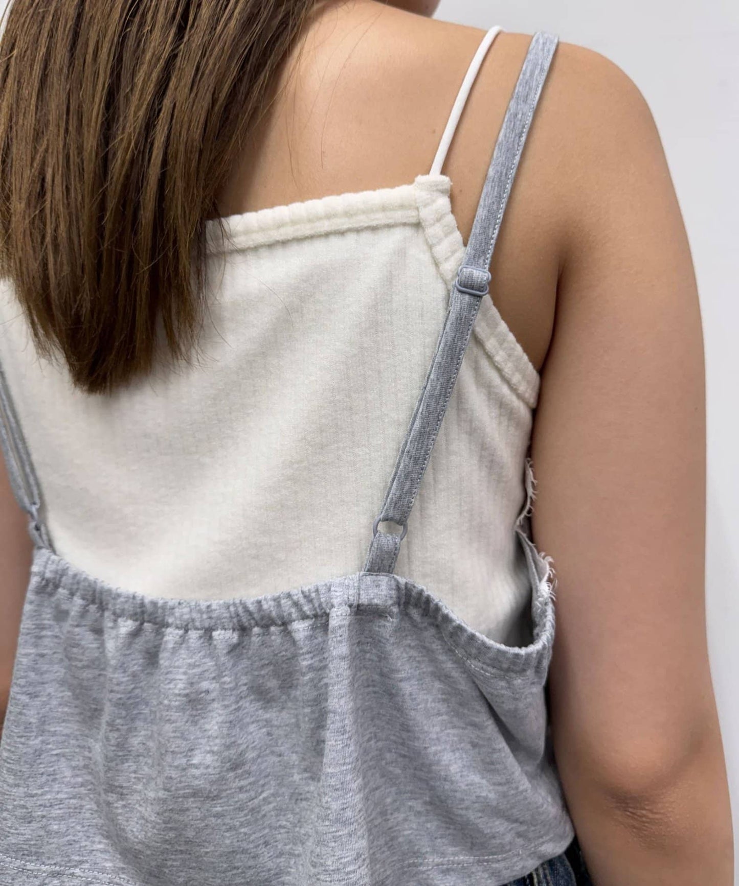 CIAOPANIC Drop frill cut logo bustier