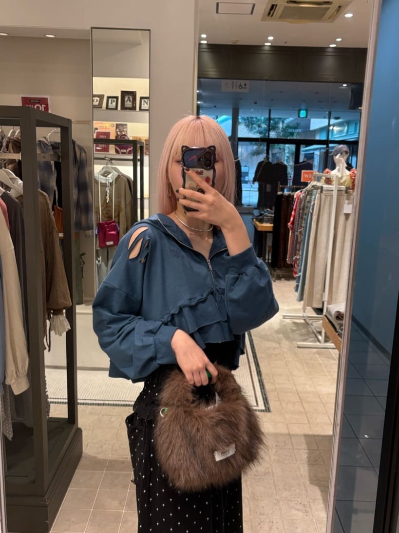 CIAOPANIC CP Logo荷葉邊分層破損hoodie