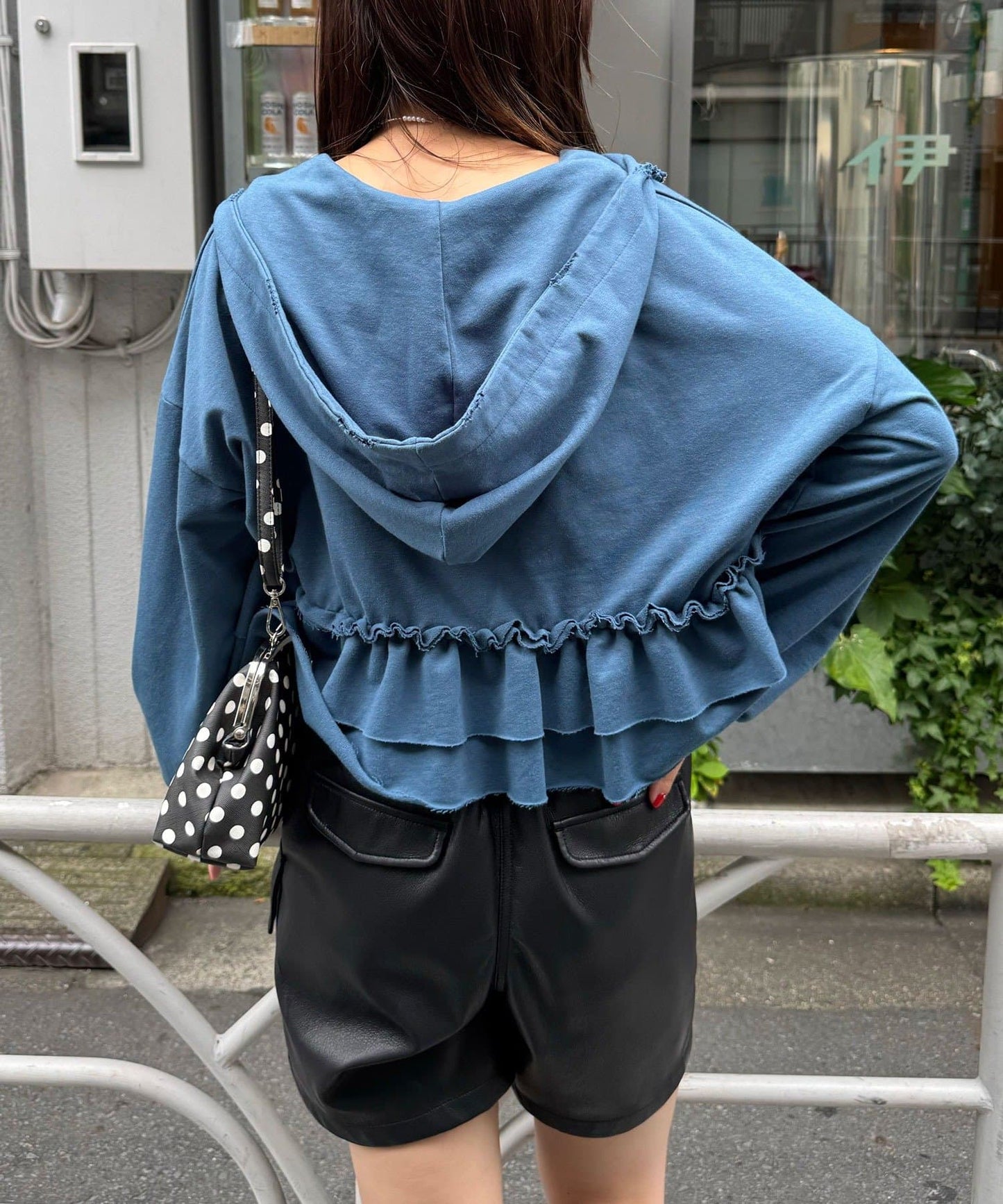 CIAOPANIC CP Logo荷葉邊分層破損hoodie