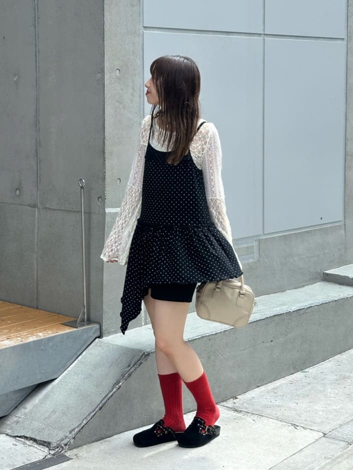 CIAOPANIC Choker + 不對稱束腰波點吊帶ops SET