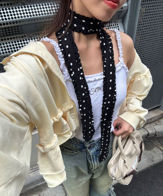 CIAOPANIC Frilled tie