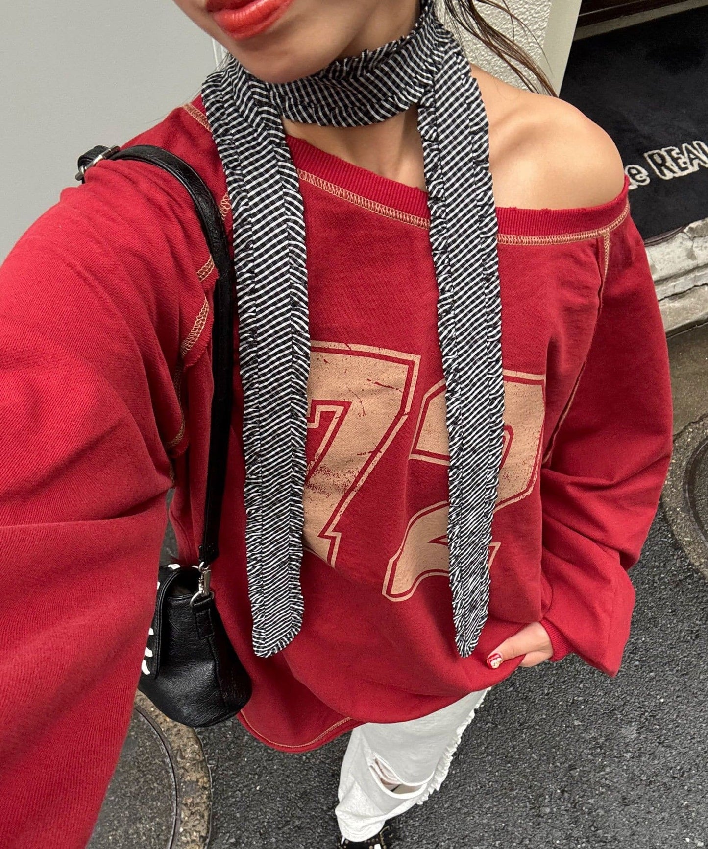 CIAOPANIC Frilled tie