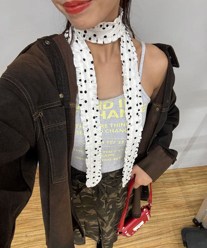 CIAOPANIC Frilled tie