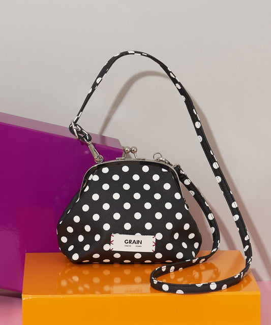 GRAIN 斜咩口金包 [波點 / 格紋]