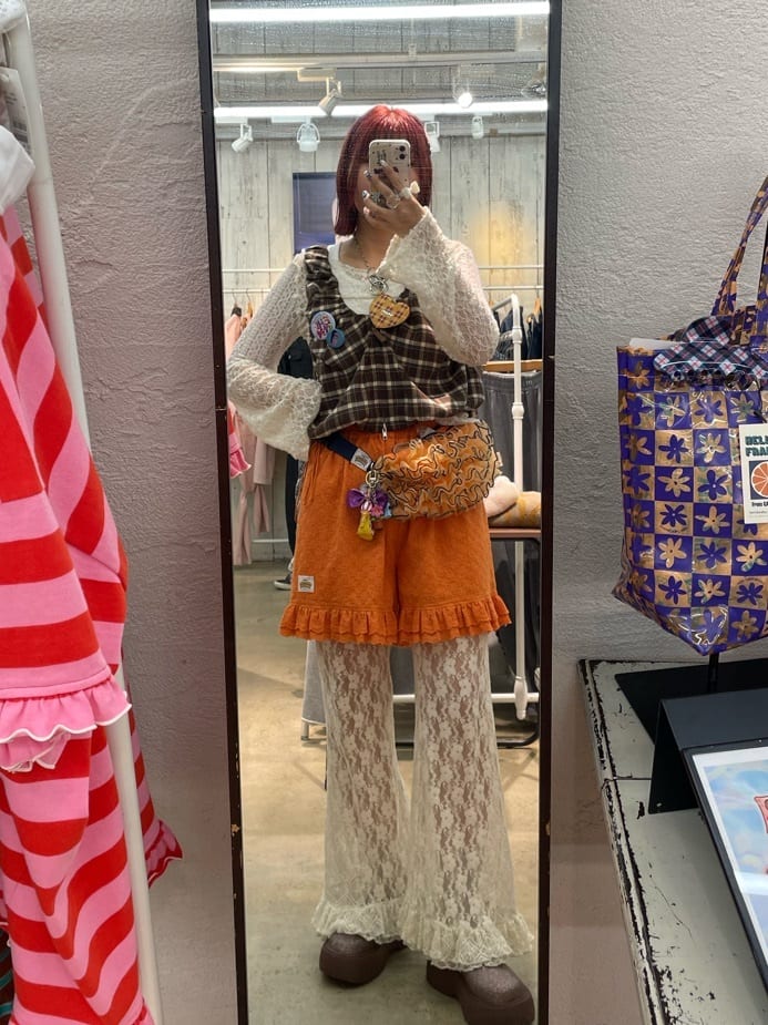 HELLO.SANFRANCISCO 薄紗Ruffle腰包