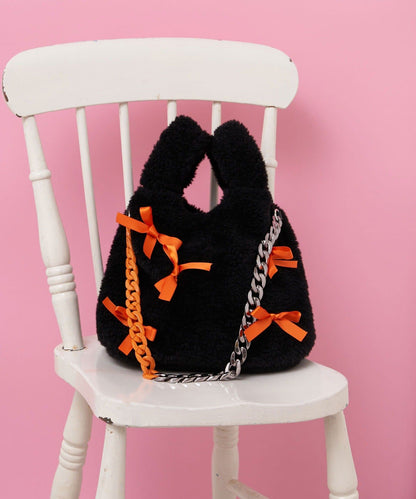 HELLO.SANFRANCISCO Ribbon Fur bag